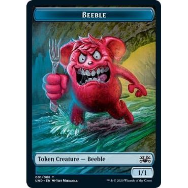 Image for Beeble // Dragon Double-sided Token (UND) - Magic: The Gathering