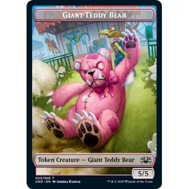 Image for Giant Teddy Bear // Acorn Stash Double-sided Token (UND) - Magic: The Gathering