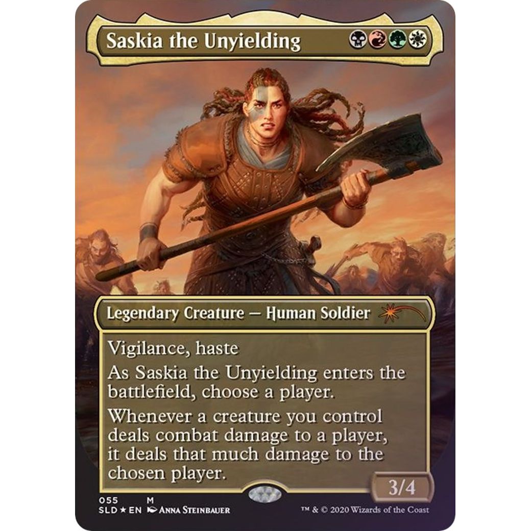 Image for Saskia the Unyielding (55) (SLD) - Magic: The Gathering