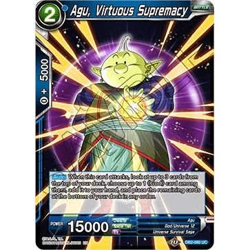 Image for Agu, Virtuous Supremacy (DB2-060) (DB2) - Dragon Ball Super: Masters