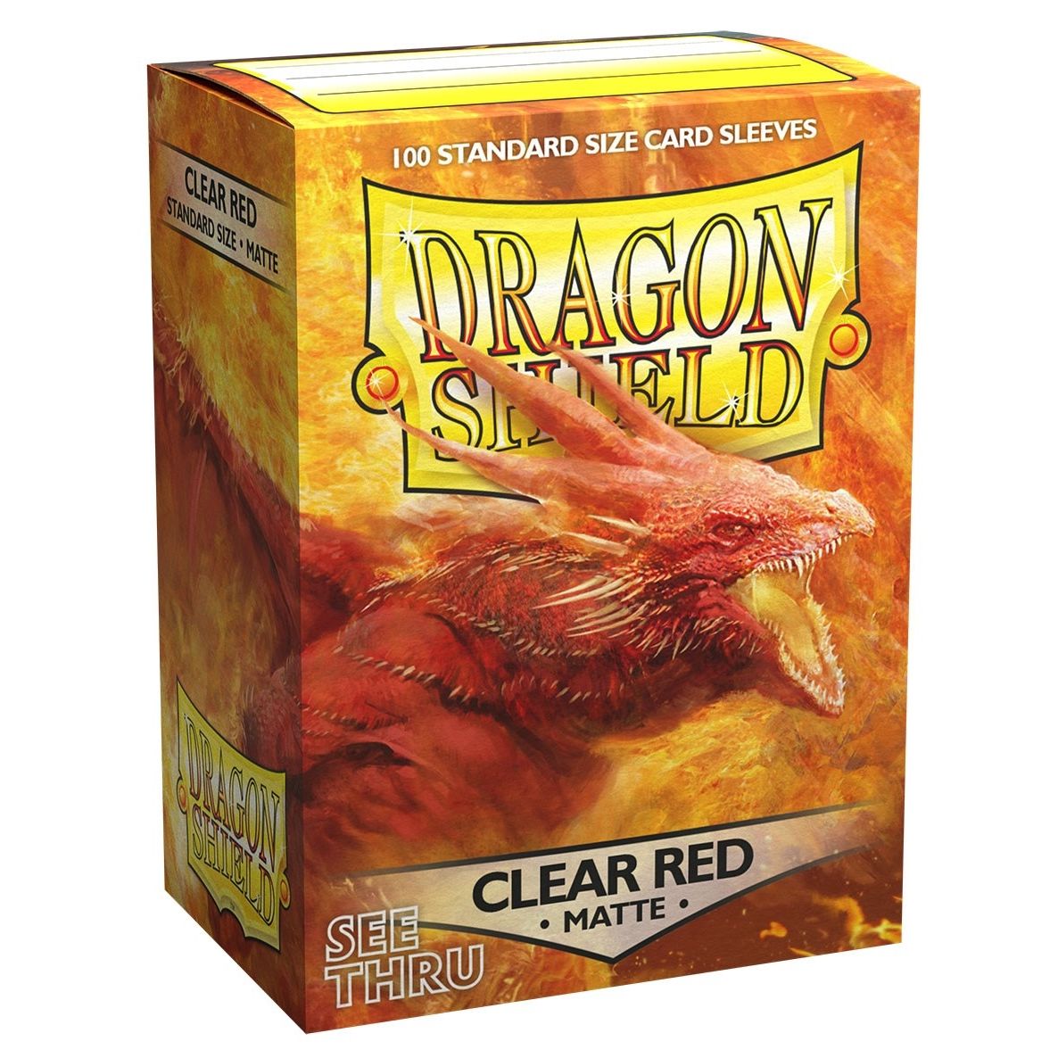 Image for Dragon Shield Matte Sleeves - Clear Red (100-Pack) - Card Sleeves