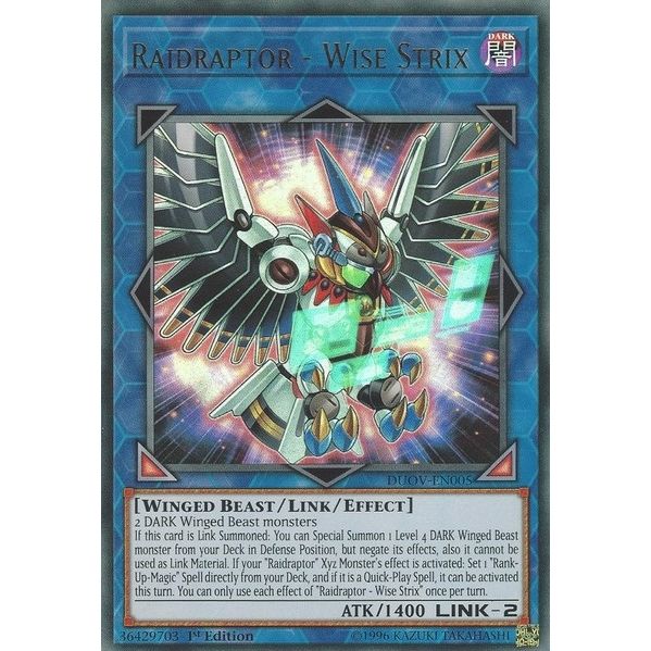Image for Raidraptor - Wise Strix (DUOV-EN005) (DUOV) - YuGiOh
