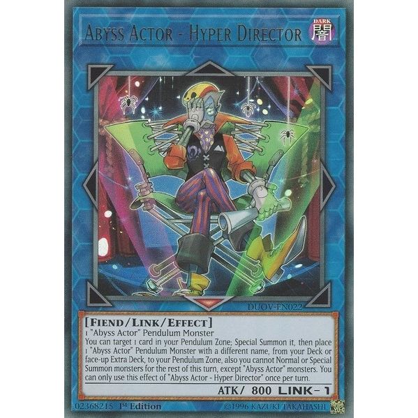 Image for Abyss Actor - Hyper Director (DUOV-EN022) (DUOV) - YuGiOh