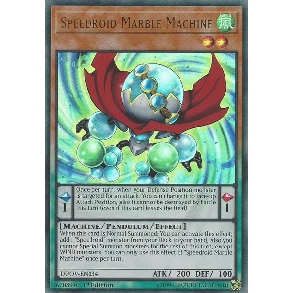 Image for Speedroid Marble Machine (DUOV-EN034) (DUOV) - YuGiOh