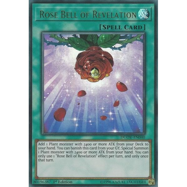 Image for Rose Bell of Revelation (DUOV-EN040) (DUOV) - YuGiOh