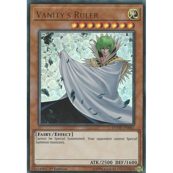 Image for Vanity's Ruler (DUOV-EN061) (DUOV) - YuGiOh