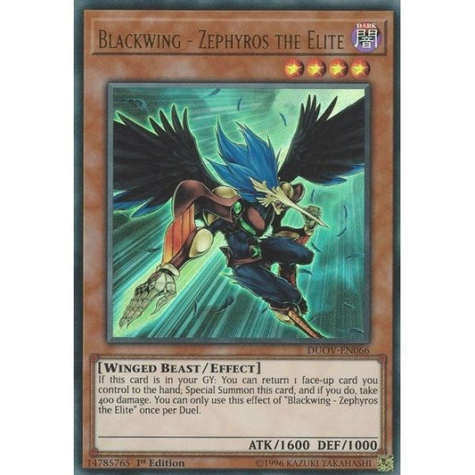 Image for Blackwing - Zephyros the Elite (DUOV-EN066) (DUOV) - YuGiOh