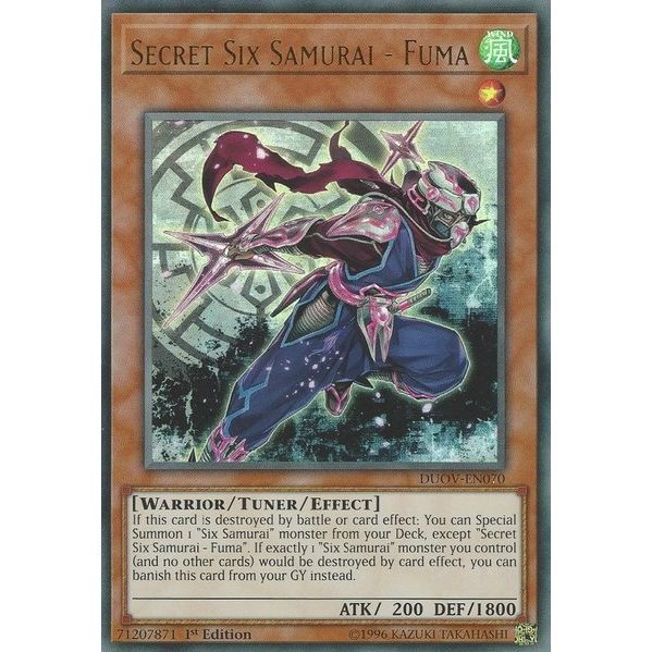 Image for Secret Six Samurai - Fuma (DUOV-EN070) (DUOV) - YuGiOh