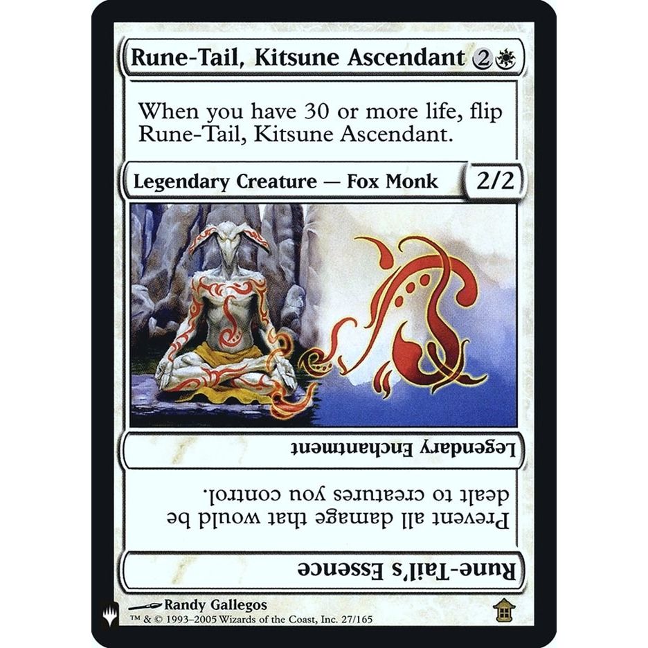 Image for Rune-Tail, Kitsune Ascendant (27) (LIST) - Magic: The Gathering