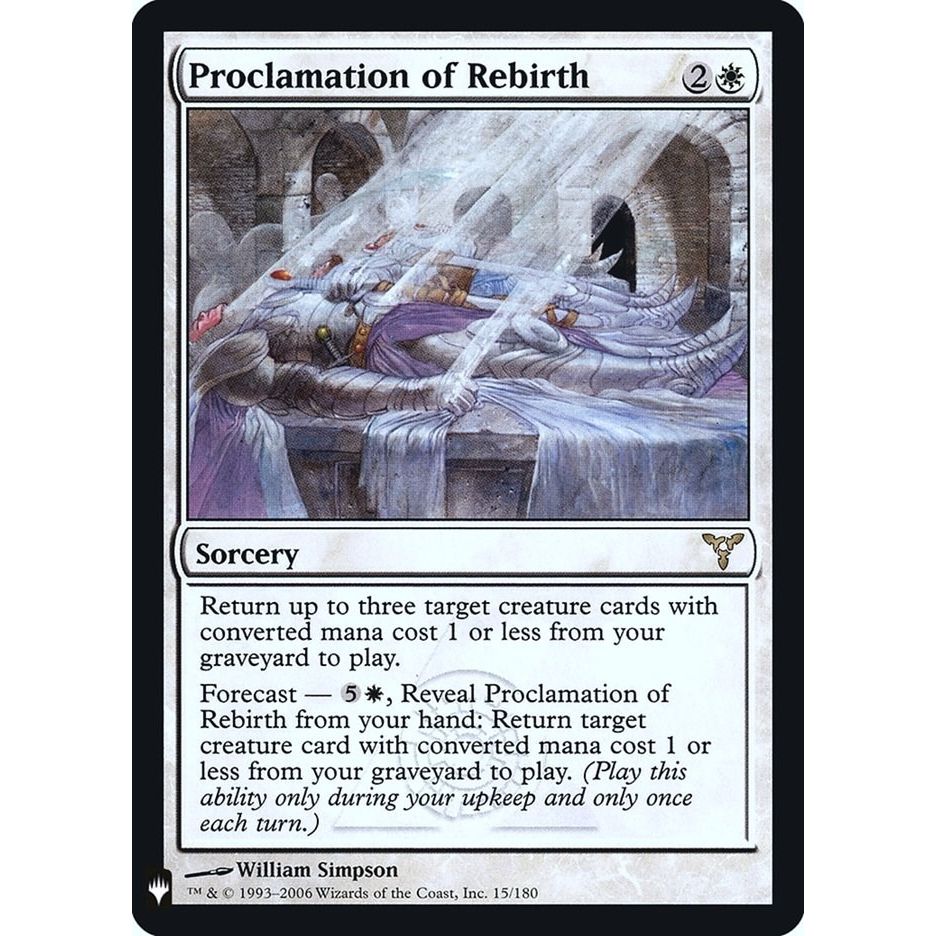 Image for Proclamation of Rebirth (15) (LIST) - Magic: The Gathering