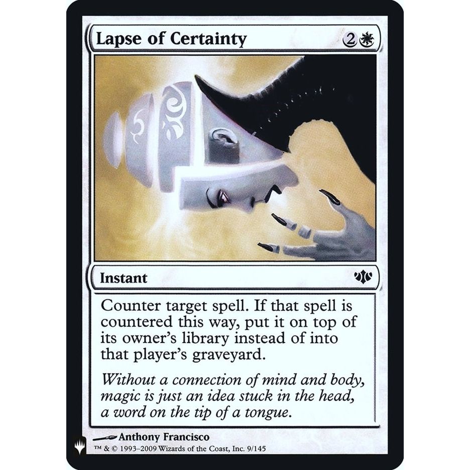 Image for Lapse of Certainty (9) (LIST) - Magic: The Gathering