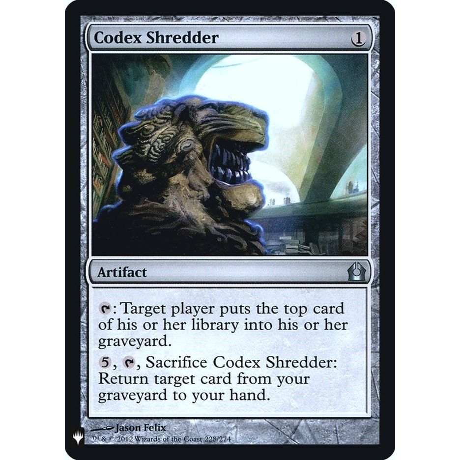 Image for Codex Shredder (228) (LIST) - Magic: The Gathering