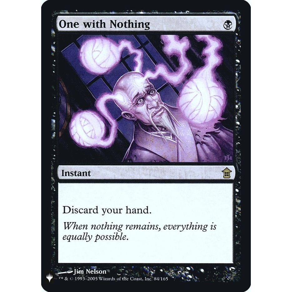 Image for One with Nothing (84) (LIST) - Magic: The Gathering