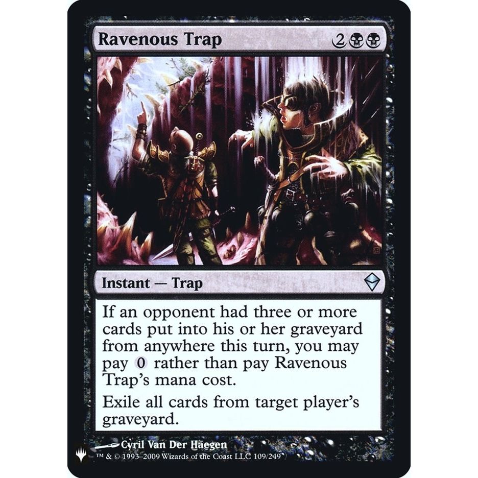 Image for Ravenous Trap (109) (LIST) - Magic: The Gathering