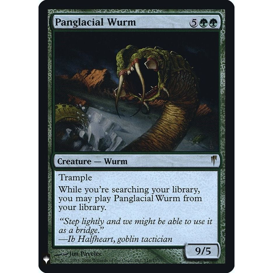 Image for Panglacial Wurm (116) (LIST) - Magic: The Gathering