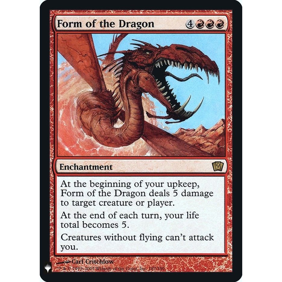 Image for Form of the Dragon (187) (LIST) - Magic: The Gathering