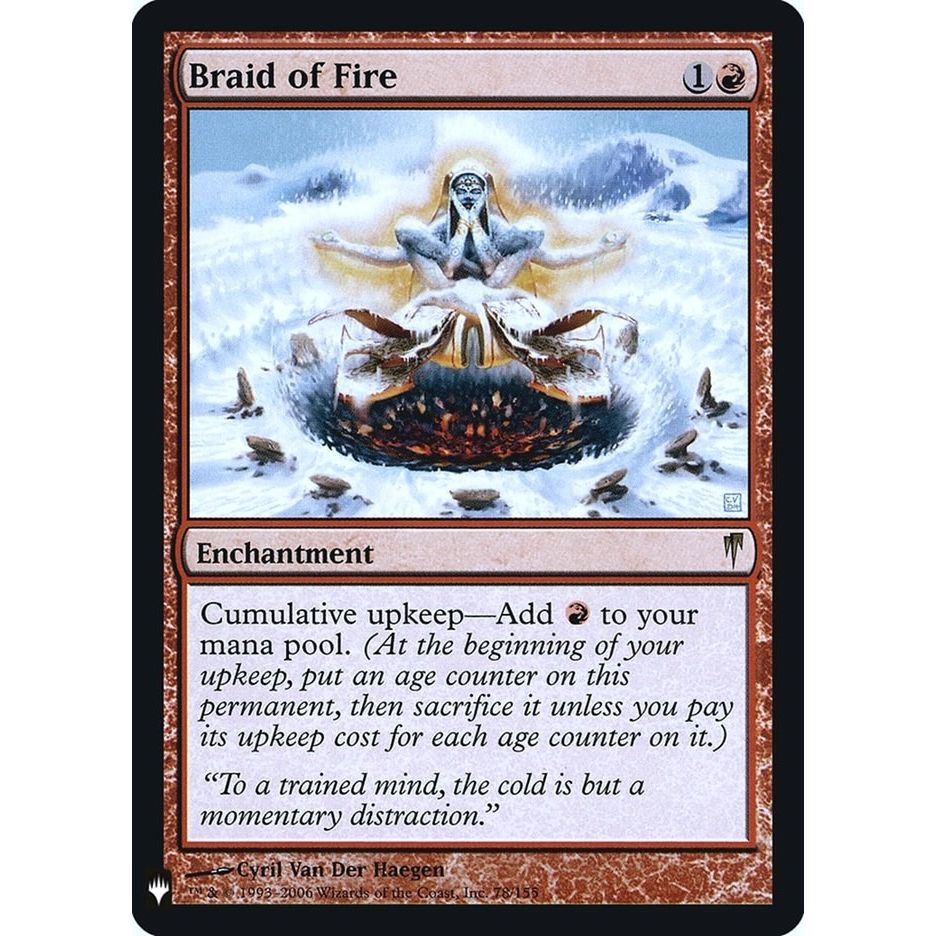 Image for Braid of Fire (78) (LIST) - Magic: The Gathering