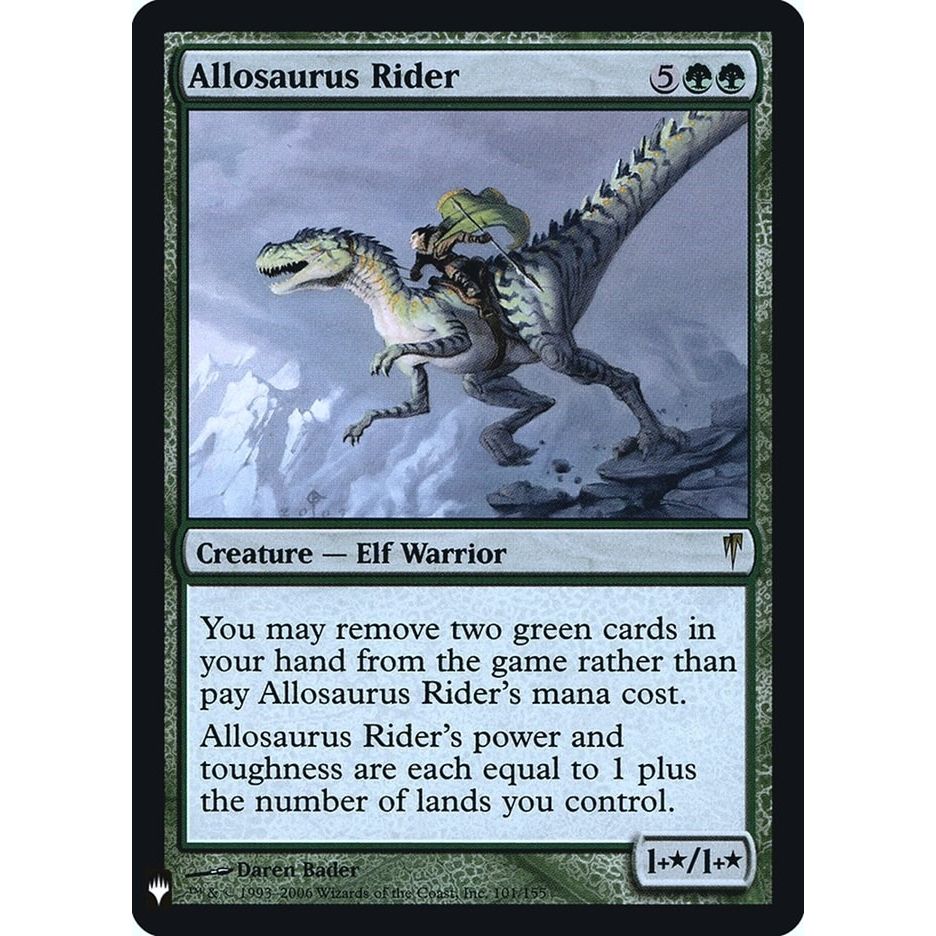 Image for Allosaurus Rider (101) (LIST) - Magic: The Gathering