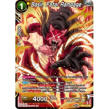 Image for Basil, Fatal Rampage (DB2-111) (DB2) - Dragon Ball Super: Masters