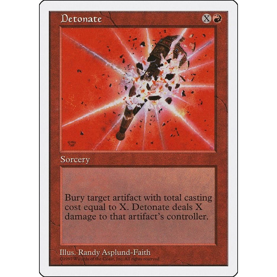 Image for Detonate (5ED) - Magic: The Gathering