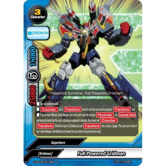Image for Full Powered Gridman (S-UB-C05/0019EN) (S-UB-C05) - Future Card BuddyFight