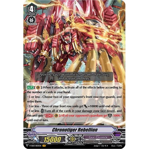 Image for Chronotiger Rebellion (V-EB13/003EN) (V-EB13) - Cardfight Vanguard