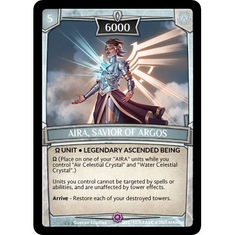 Image for AIRA, Savior of Argos (ASC-002) (ASC) - Argent Saga TCG