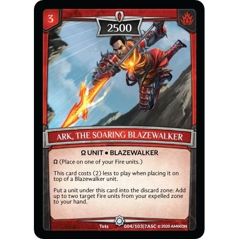 Image for Ark, the Soaring Blazewalker (ASC-004) (ASC) - Argent Saga TCG