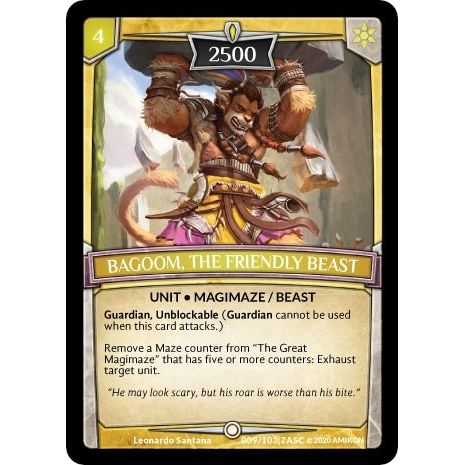 Image for Bagoom, the Friendly Beast (ASC-009) (ASC) - Argent Saga TCG