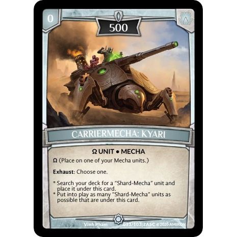 Image for Carriermecha: Kyari (ASC-013) (ASC) - Argent Saga TCG