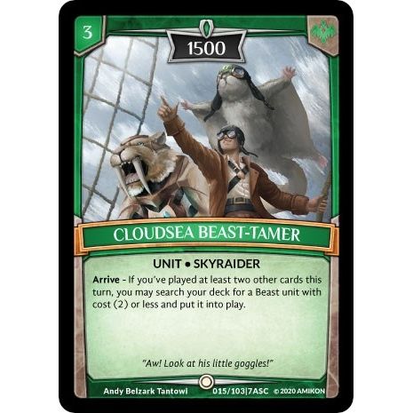 Image for Cloudsea Beast-Tamer (ASC-015) (ASC) - Argent Saga TCG