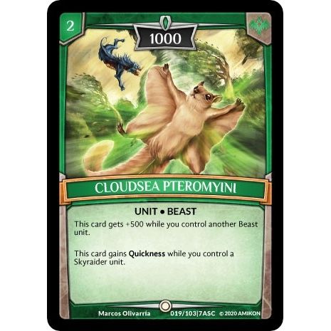 Image for Cloudsea Pteromyini (ASC-019) (ASC) - Argent Saga TCG