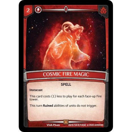 Image for Cosmic Fire Magic (ASC-023) (ASC) - Argent Saga TCG