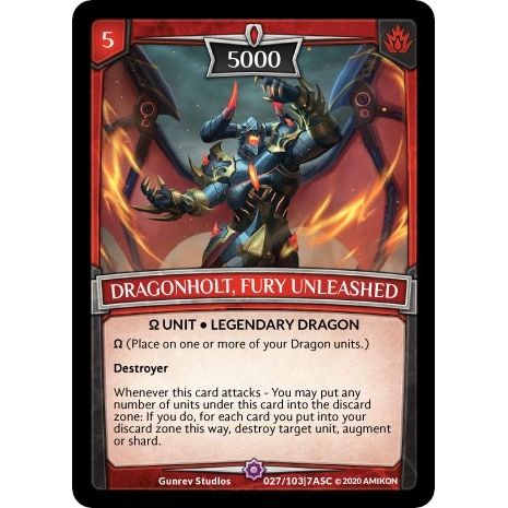 Image for Dragonholt, Fury Unleashed (ASC-027) (ASC) - Argent Saga TCG