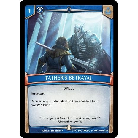 Image for Father's Betrayal (ASC-034) (ASC) - Argent Saga TCG