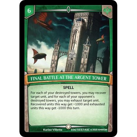 Image for Final Battle at the Argent Tower (ASC-036) (ASC) - Argent Saga TCG