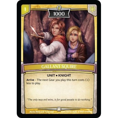 Image for Gallant Squire (ASC-037) (ASC) - Argent Saga TCG