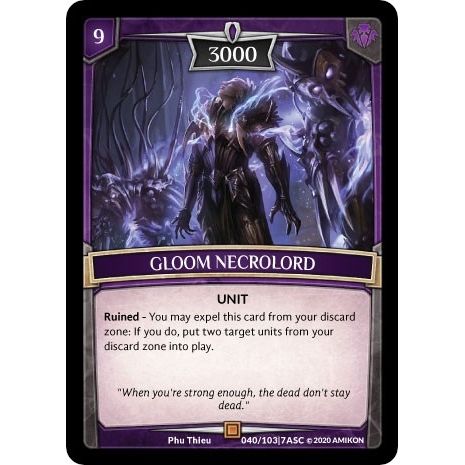 Image for Gloom Necrolord (ASC-040) (ASC) - Argent Saga TCG