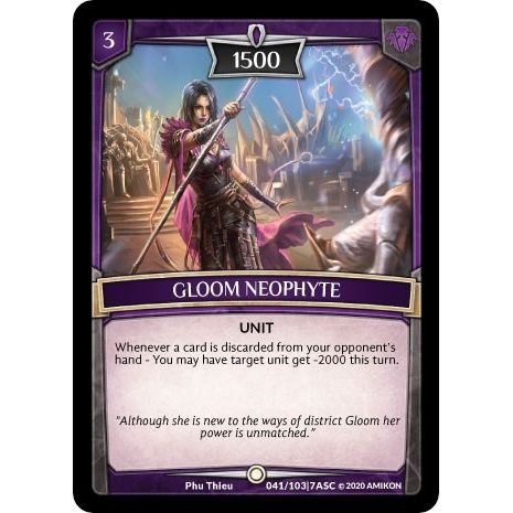 Image for Gloom Neophyte (ASC-041) (ASC) - Argent Saga TCG