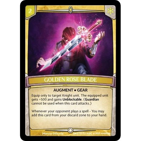 Image for Golden Rose Blade (ASC-043) (ASC) - Argent Saga TCG