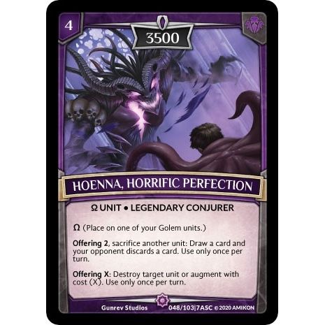 Image for Hoenna, Horrific Perfection (ASC-048) (ASC) - Argent Saga TCG
