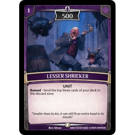 Image for Lesser Shrieker (ASC-060) (ASC) - Argent Saga TCG