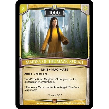 Image for Maiden of the Maze, Seriah (ASC-066) (ASC) - Argent Saga TCG