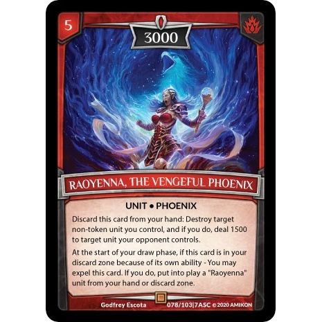 Image for Raoyenna, the Vengeful Phoenix (ASC-078) (ASC) - Argent Saga TCG