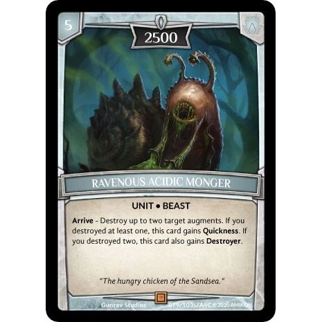 Image for Ravenous Acidic Monger (ASC-079) (ASC) - Argent Saga TCG