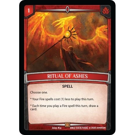 Image for Ritual of Ashes (ASC-082) (ASC) - Argent Saga TCG