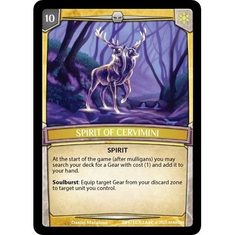 Image for Spirit of Cervimini (ASC-089) (ASC) - Argent Saga TCG