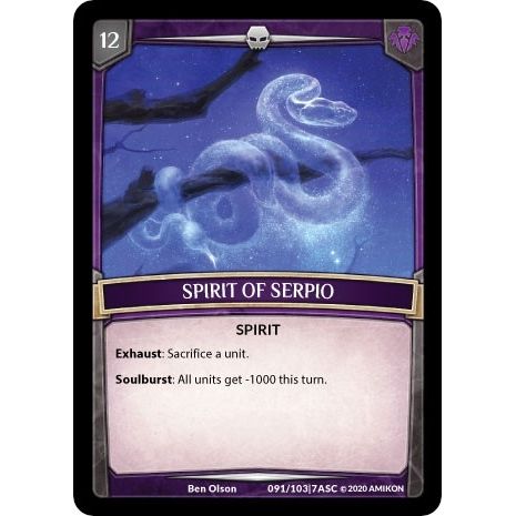 Image for Spirit of Serpio (ASC-091) (ASC) - Argent Saga TCG