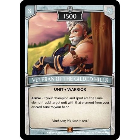 Image for Veteran of the Gilded Hills (ASC-097) (ASC) - Argent Saga TCG