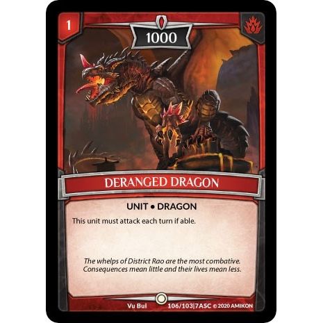 Image for Deranged Dragon (ASC-106) (ASC) - Argent Saga TCG